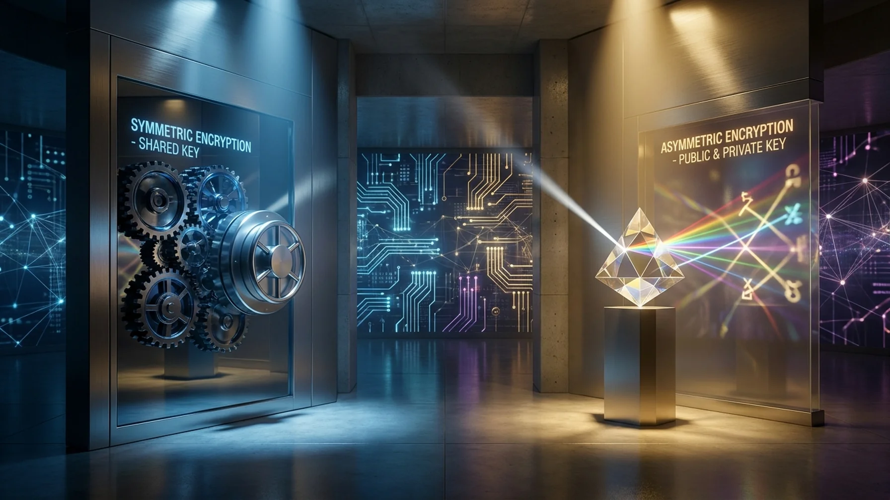 Comparison of Symmetric and Asymmetric Encryption in Cryptocurrency Privacy